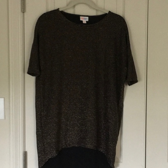 LulaRoe XXS Irma: Elegant Black& Gold - Picture 2 of 4